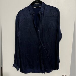 Zara navy blouse